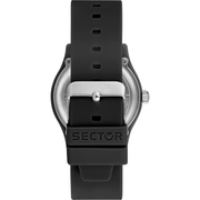 Sector H2O R3251318001 - cassa acciaio nera - cinturino plastica nera - quadrante nero e rosso